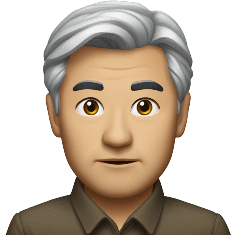 Kassym-Jomart Tokayev photorealistic serious emoji