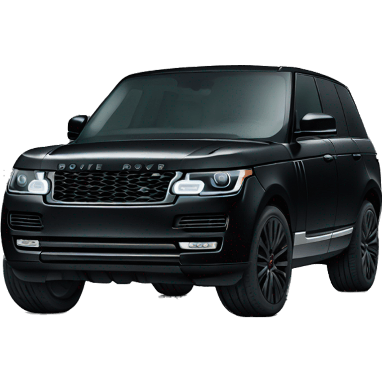 Black Range Rover  emoji