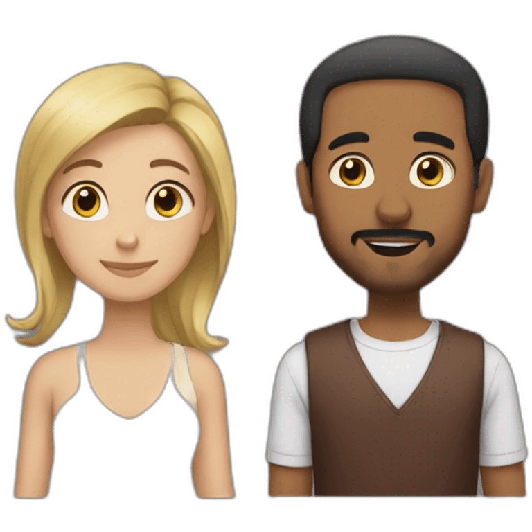 Abdelaziz and Lucy emoji