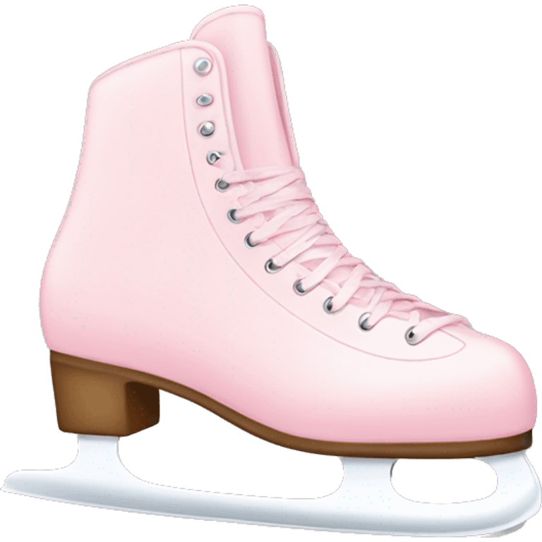 pastel pink ice skates emoji