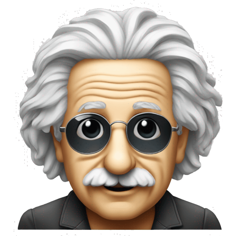 albert einstein sun glasses emoji