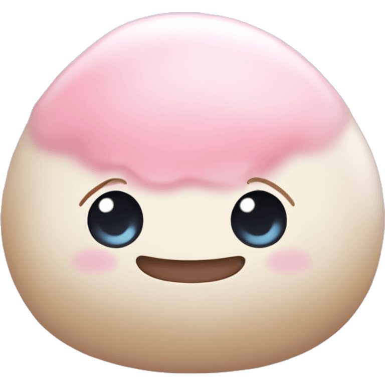 mochi super kawaii con ojos saltones emoji