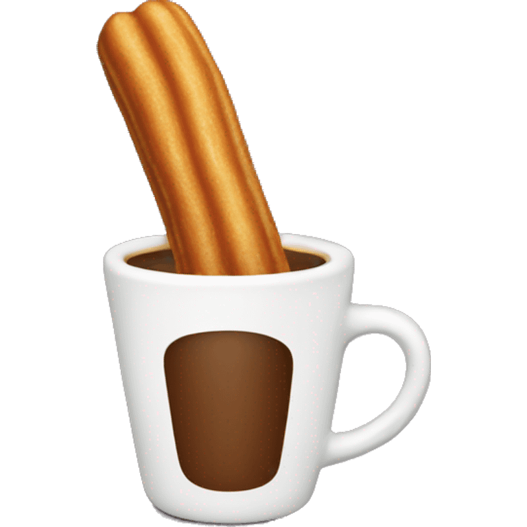 coffee cup with a churro  emoji