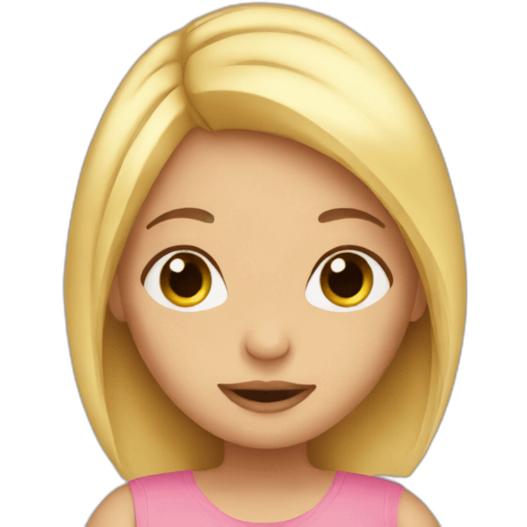 Pregnant blond girl emoji