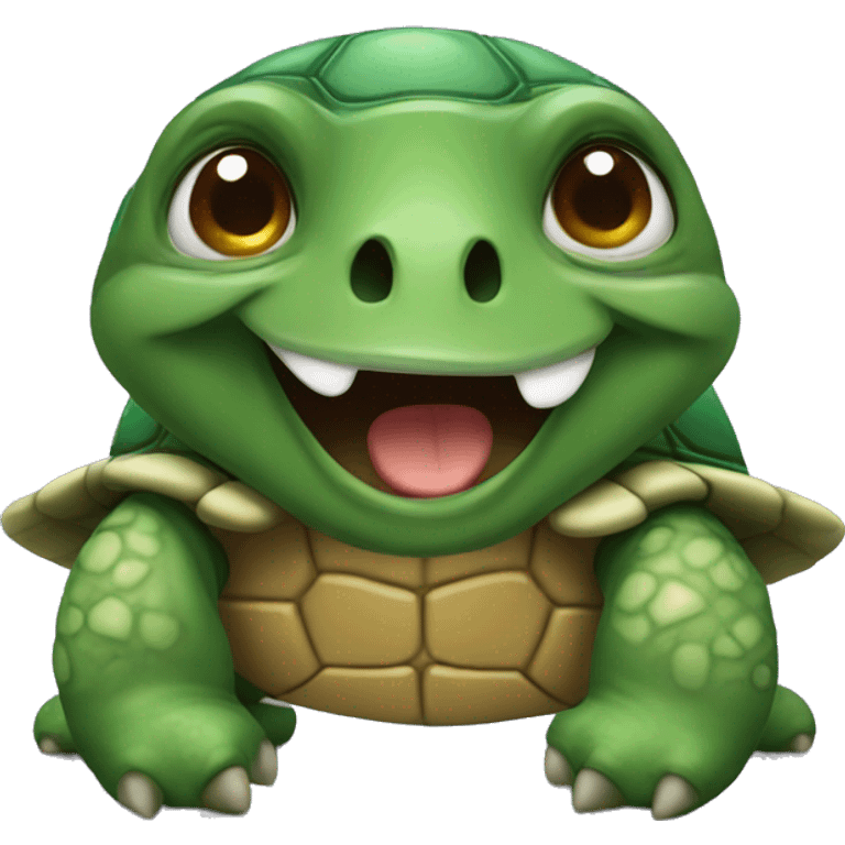 A turtle in Halloween costume  emoji