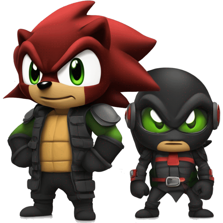 Shadow the hedgehog and Raphael Tmnt emoji