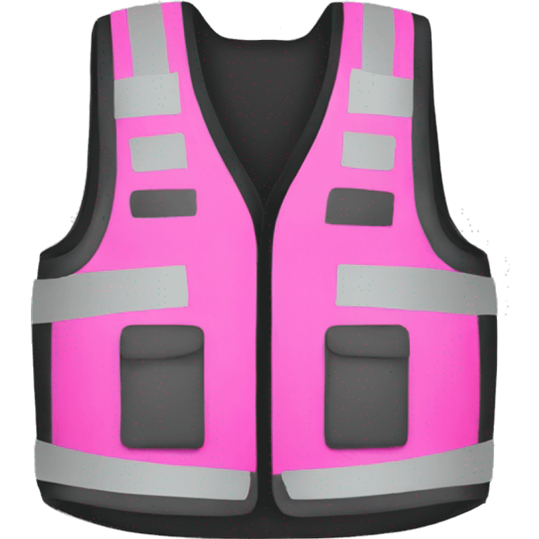 Pink saftey vest emoji