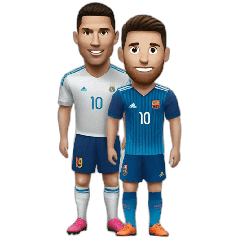 Ronaldo et messi emoji