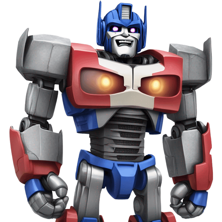 Optimus prime eating ice cream emoji