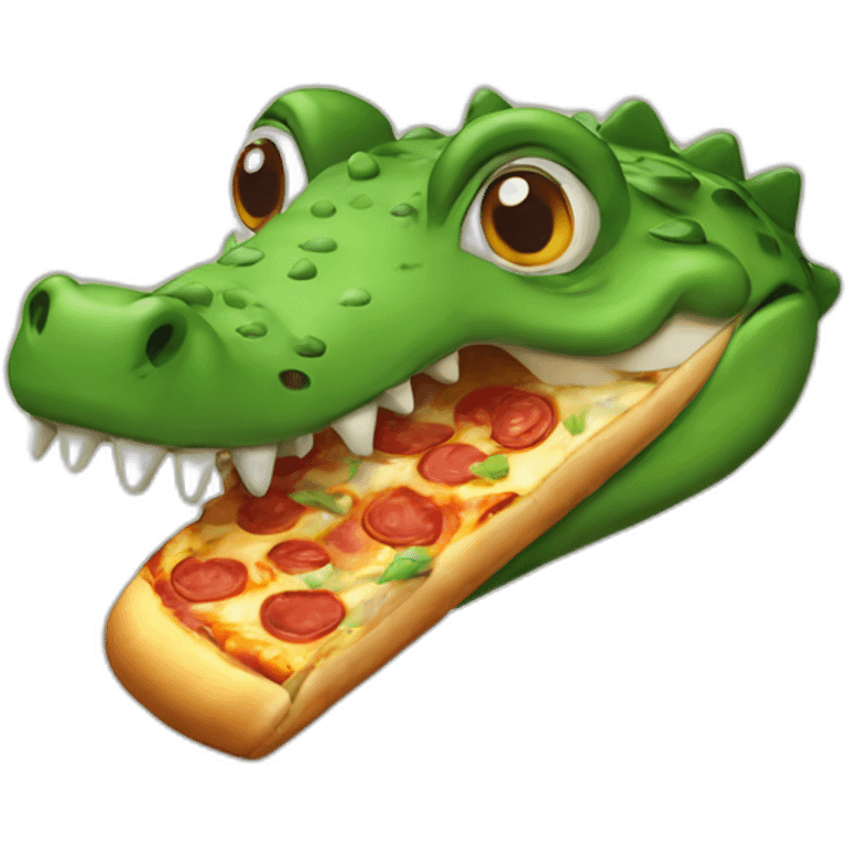 Crocodile-pizza emoji