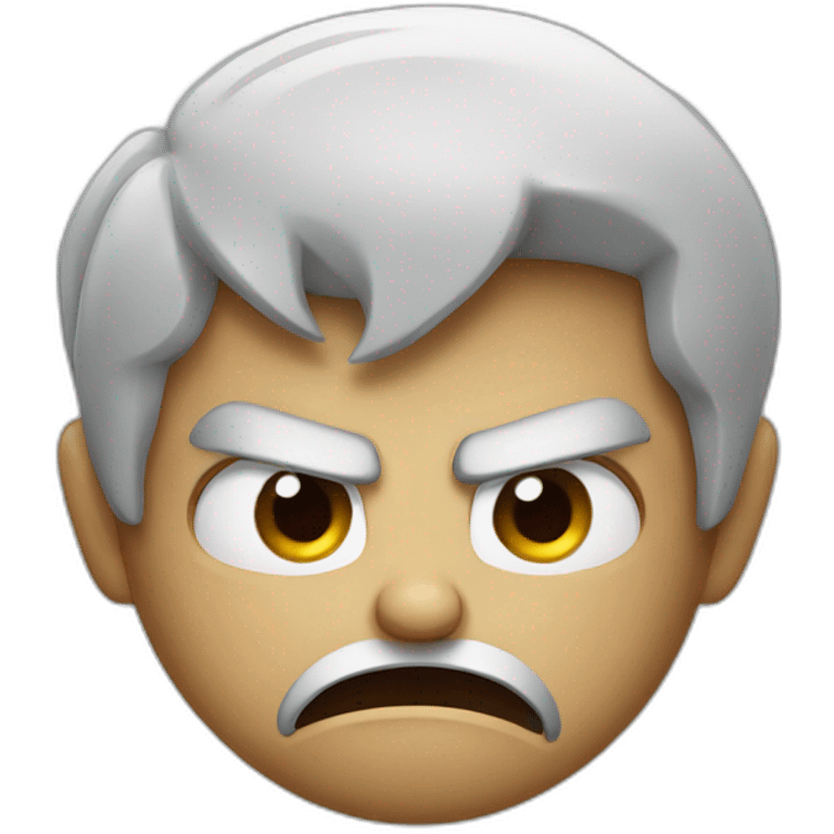 Cute angry face emoji