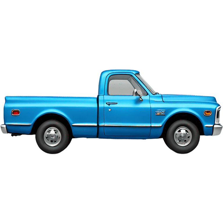 Blue 1972 Chevy Pickup emoji