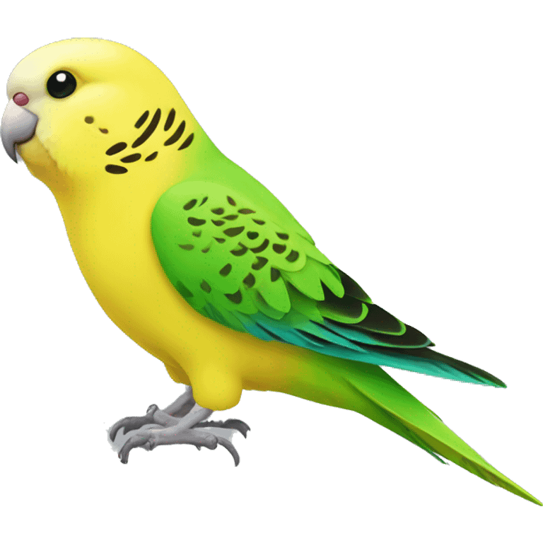 Yellow and green budgie emoji