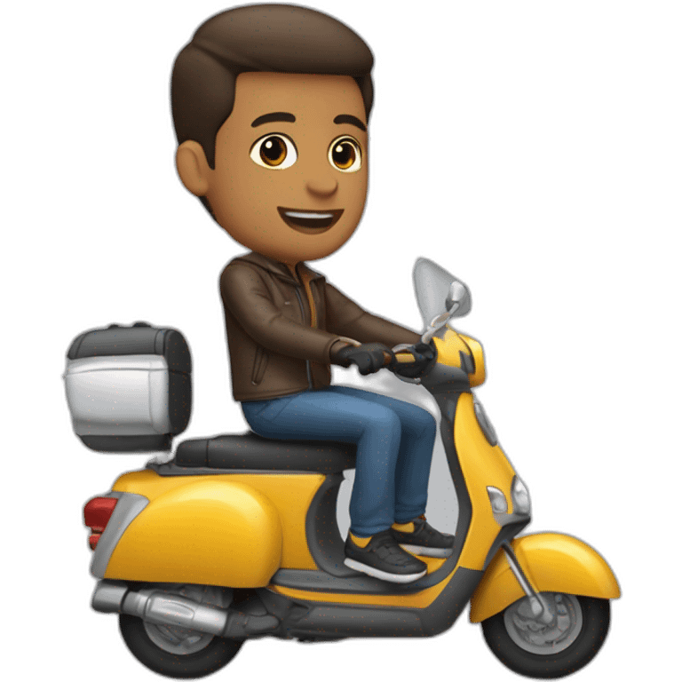 jérôme odet sur un scooter emoji