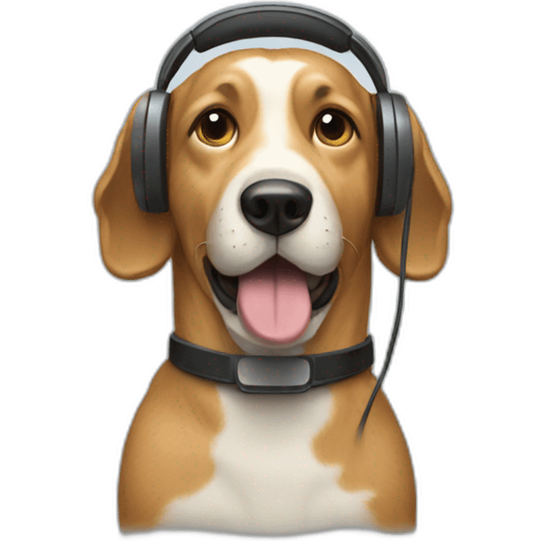 Dog on the radio emoji