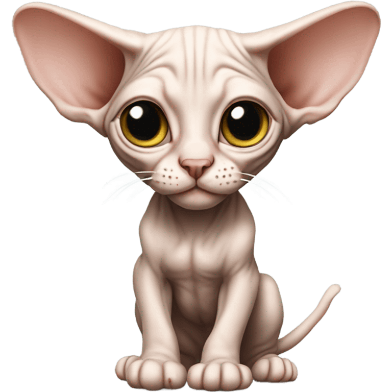 Sphynx kitten emoji