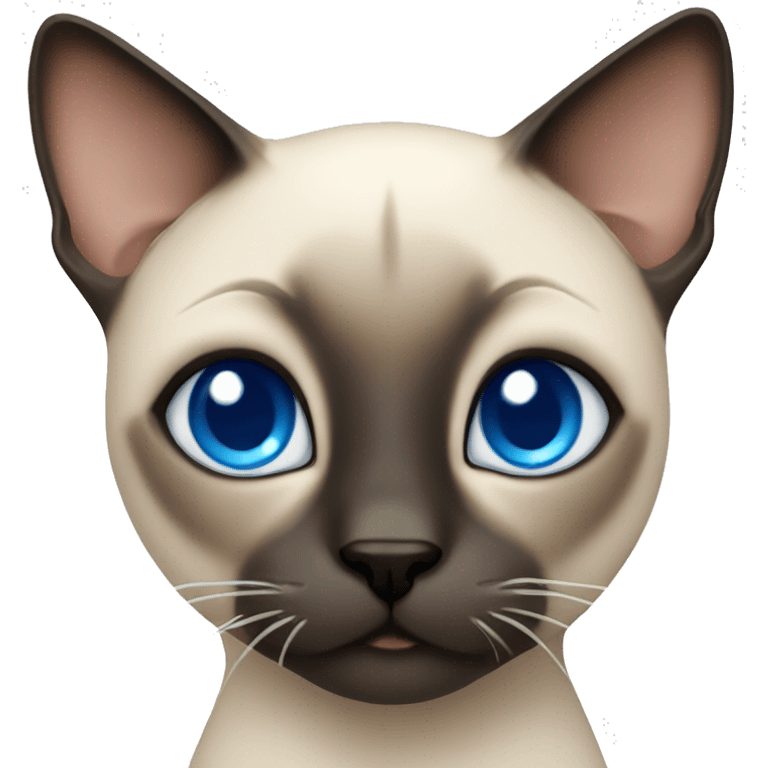 Siamese cat with blue eyes emoji