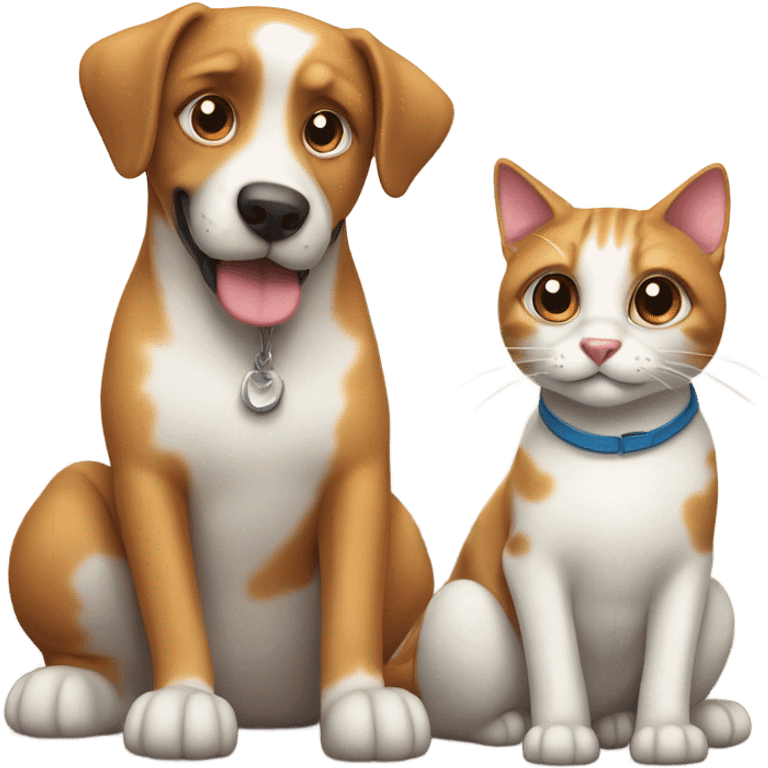 Dog and cat emoji