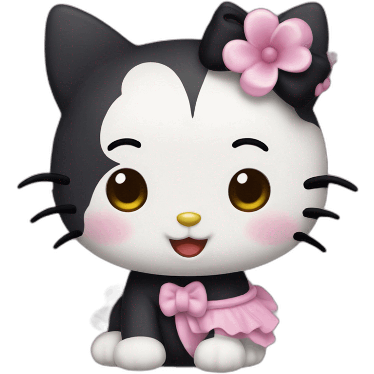 Kuromi Hello Kitty emoji