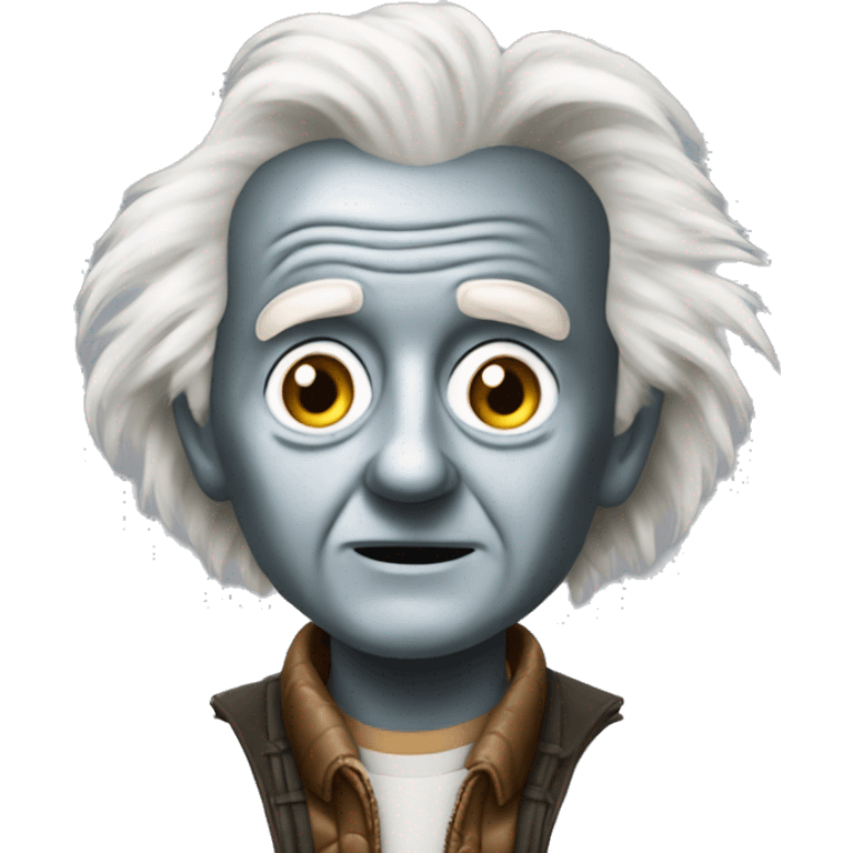 emmett brown back to the future emoji