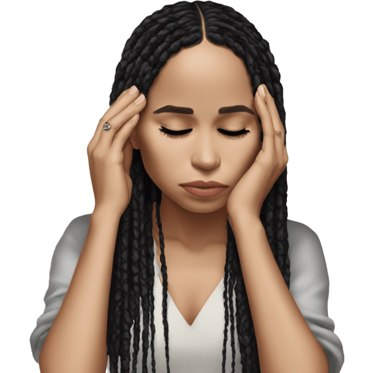 zoe kravitz face palm emoji