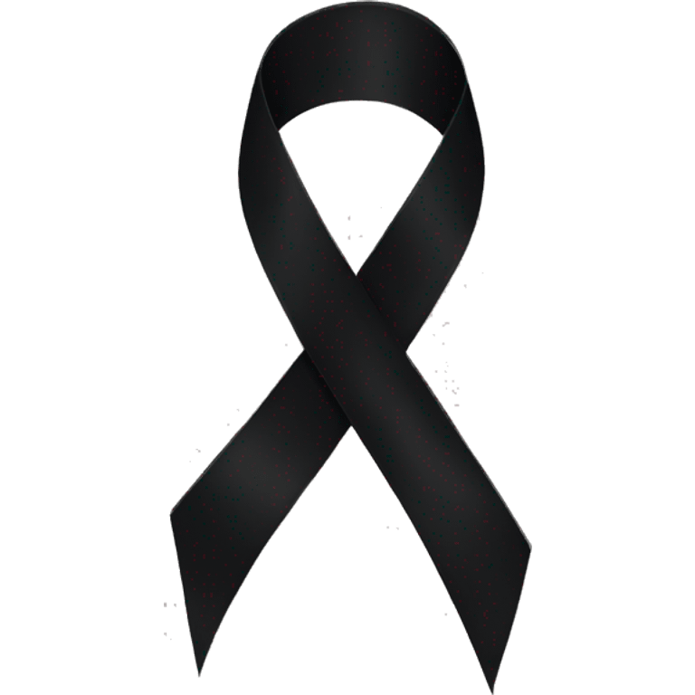 Black ribbon  emoji