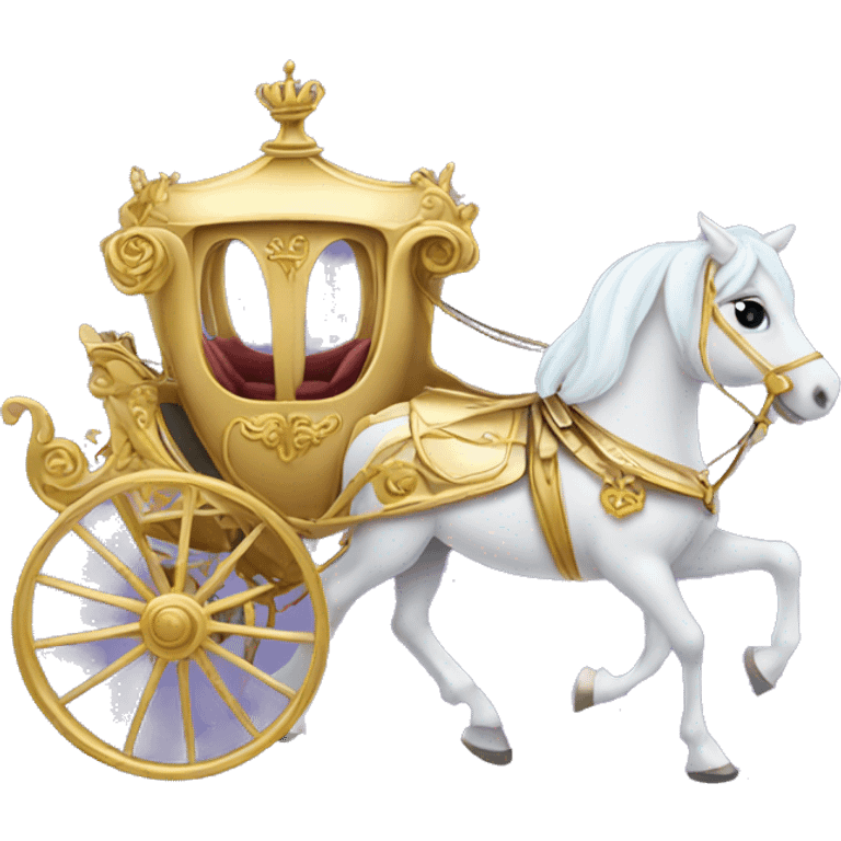 Cinderella Horse and carriage emoji