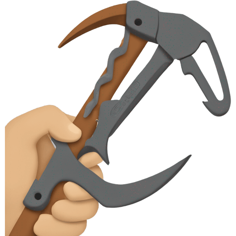 Ironworker tying rebar with rebar pliers  emoji