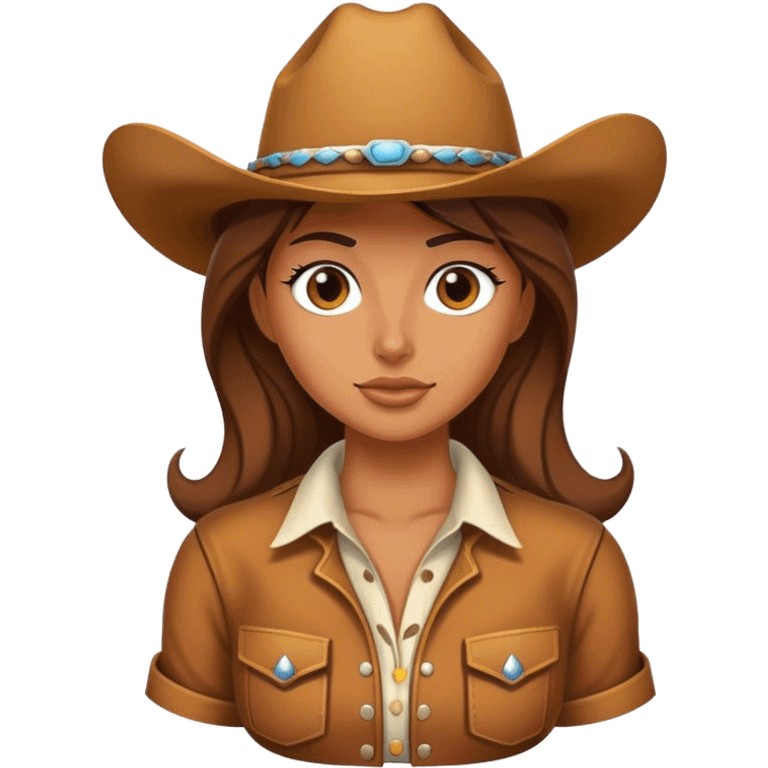 Cowboy girl emoji