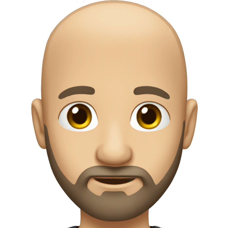 Bald bearded man emoji