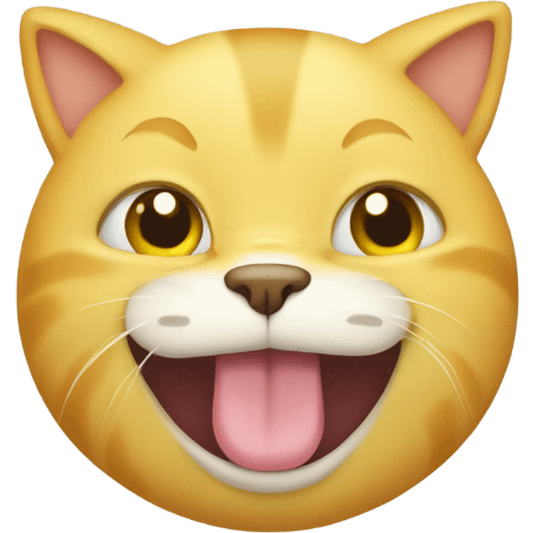 Yellow cat without food emoji