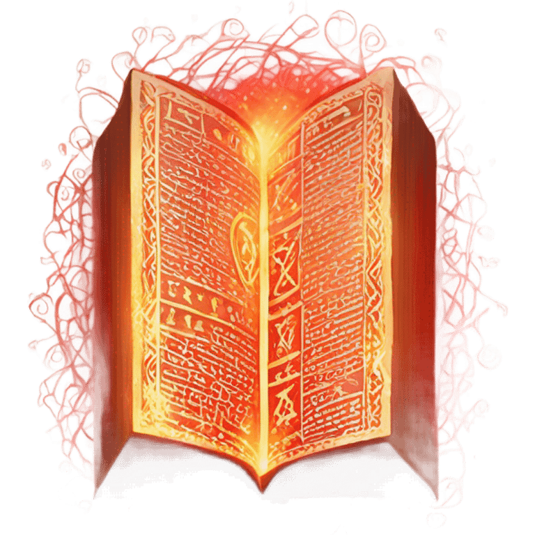 red magical book emoji