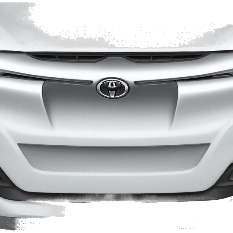 white toyota hilux front hood emoji