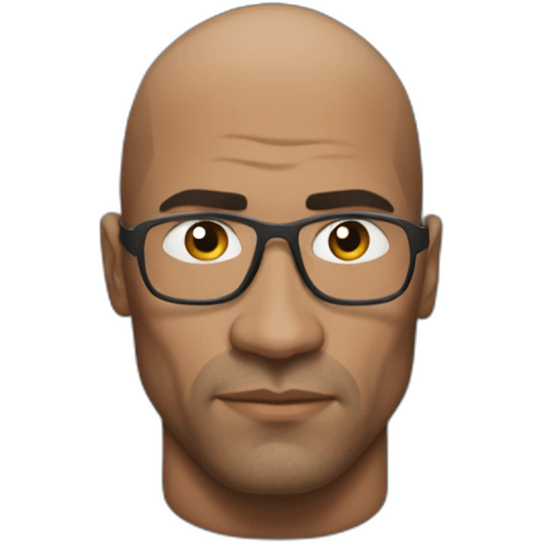 the rock suspect emoji