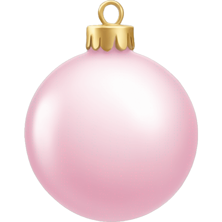 Light Pink Christmas bauble emoji