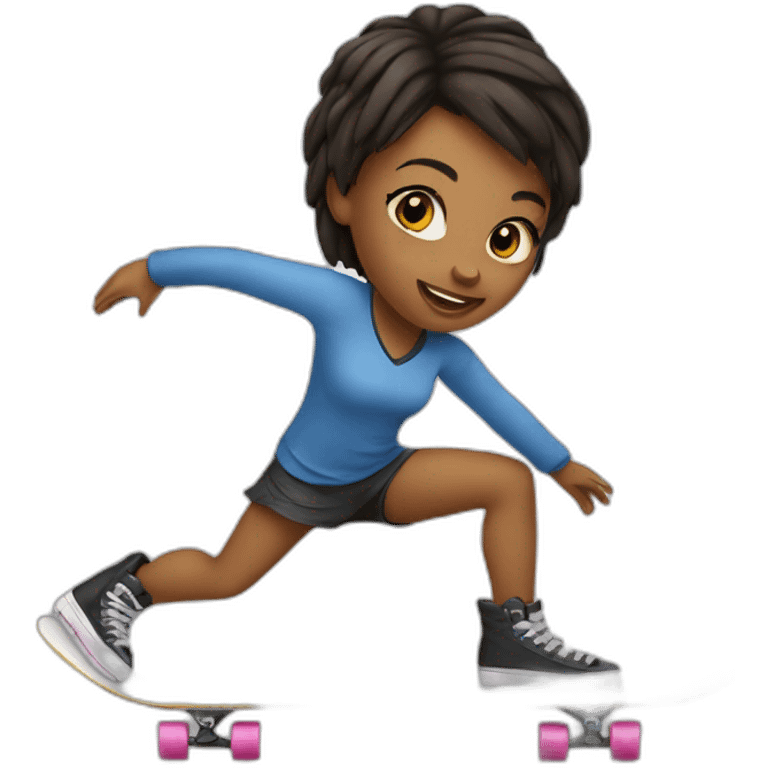 Girl skater emoji