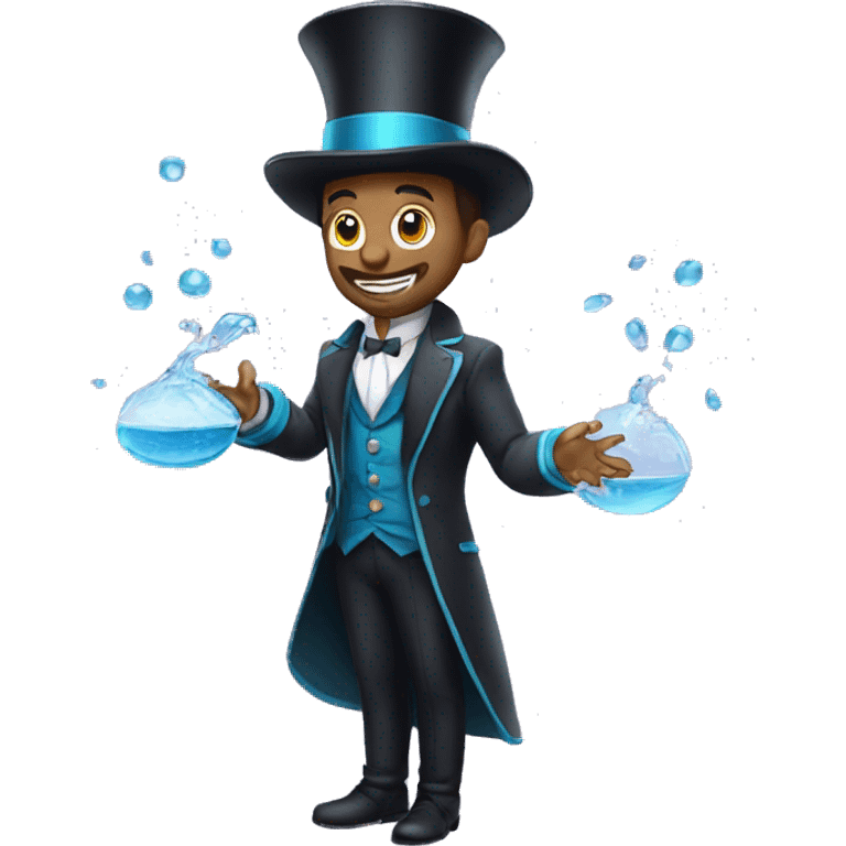 A magician who can control water  emoji