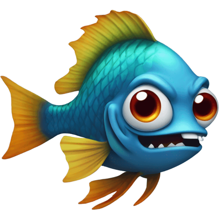 Angry fish emoji