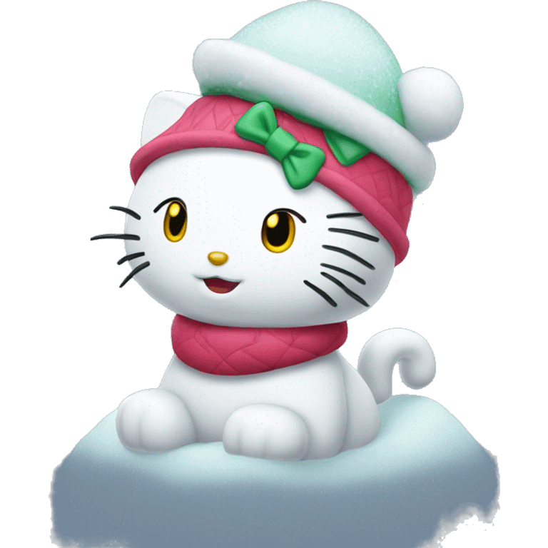 Hello kitty neige emoji