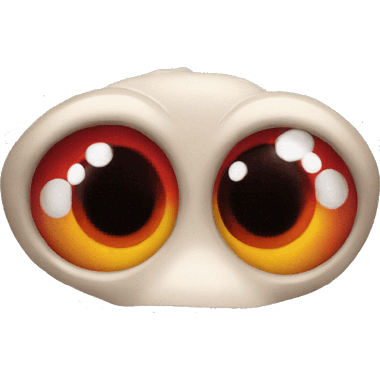 Chien oeil rouge emoji