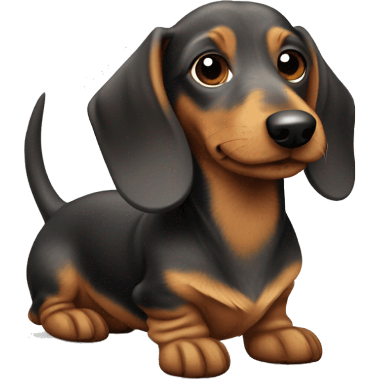 Wire-haired dachshund emoji