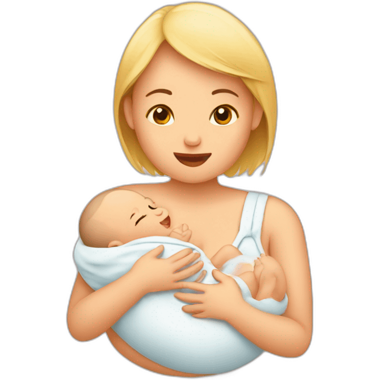 Baby breastfeeding emoji