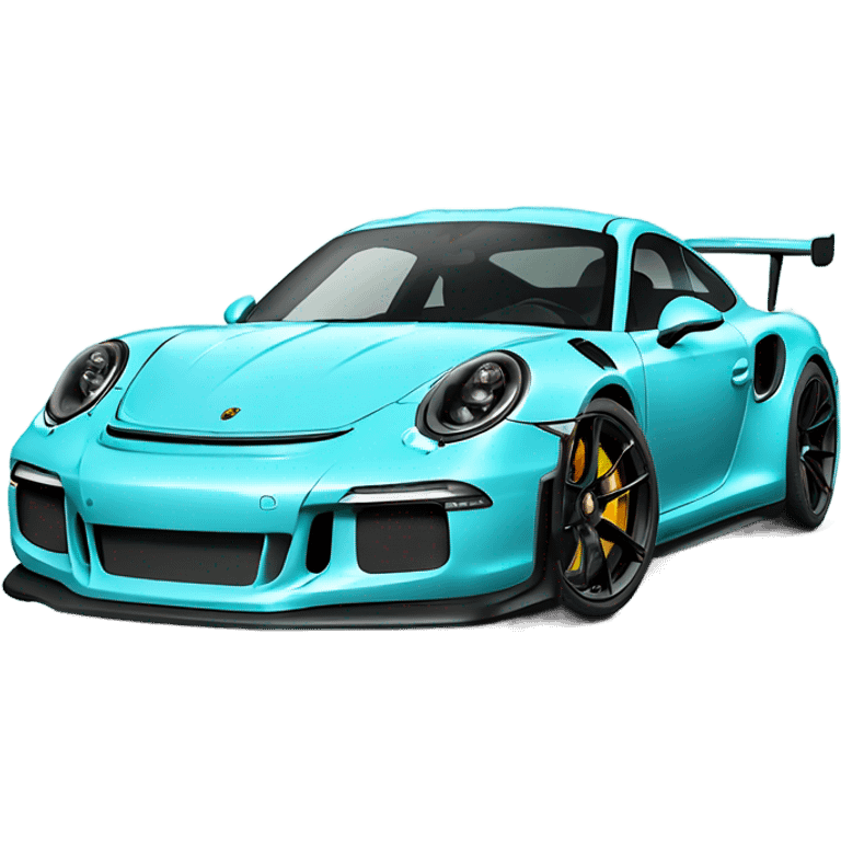 aqua blue porsche gt3 rs  emoji