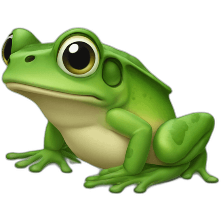 Une grenouille qui vole emoji