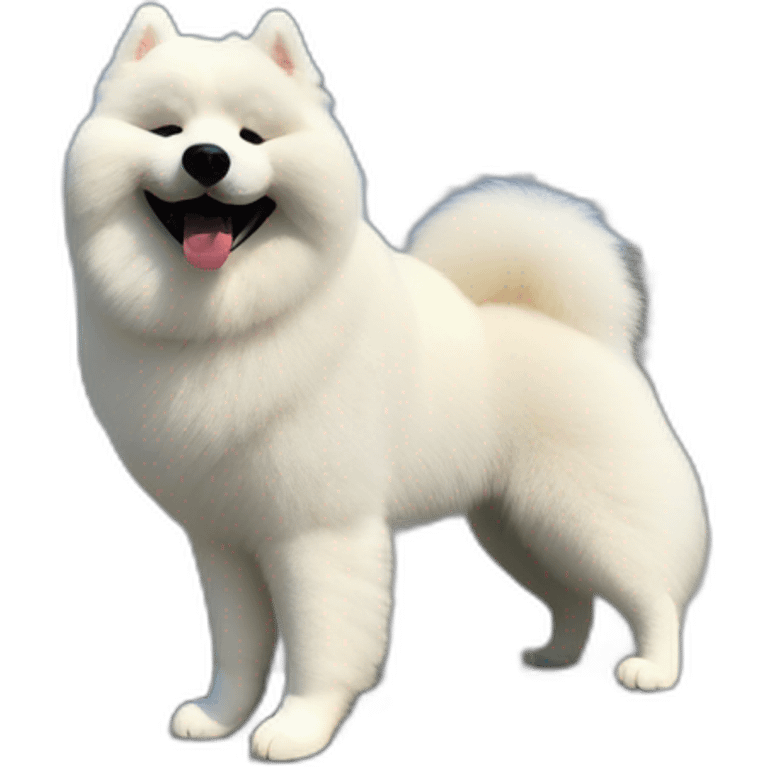 happy samoyed in Reims emoji