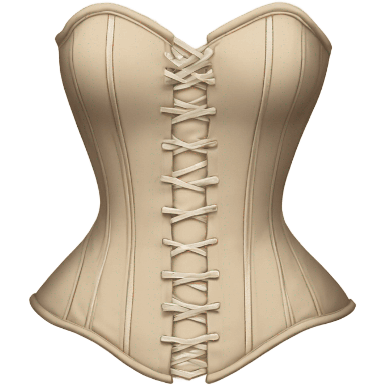 biege lace corset emoji