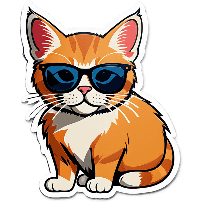 Cat with sunglasses emoji