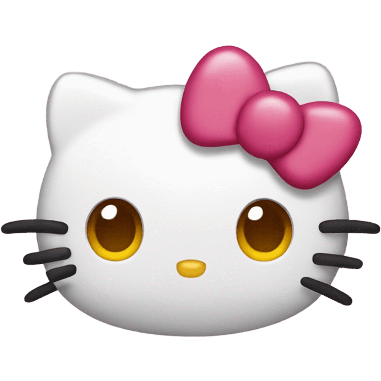 Hello kitty with heart eyes emoji