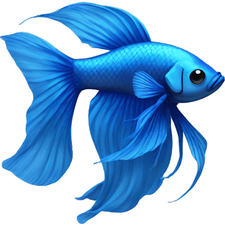 blue betta fish emoji