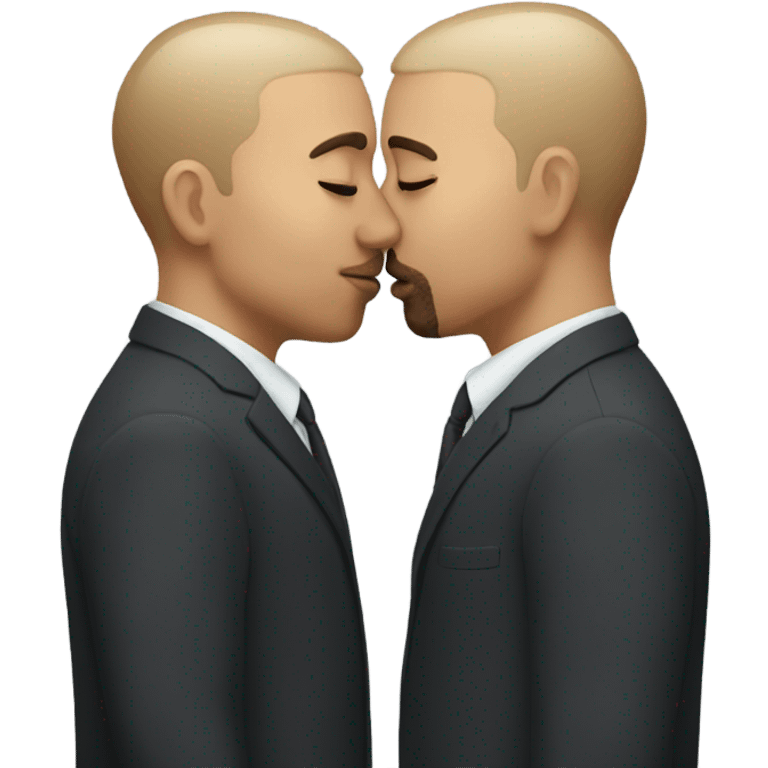 2 man kissing emoji